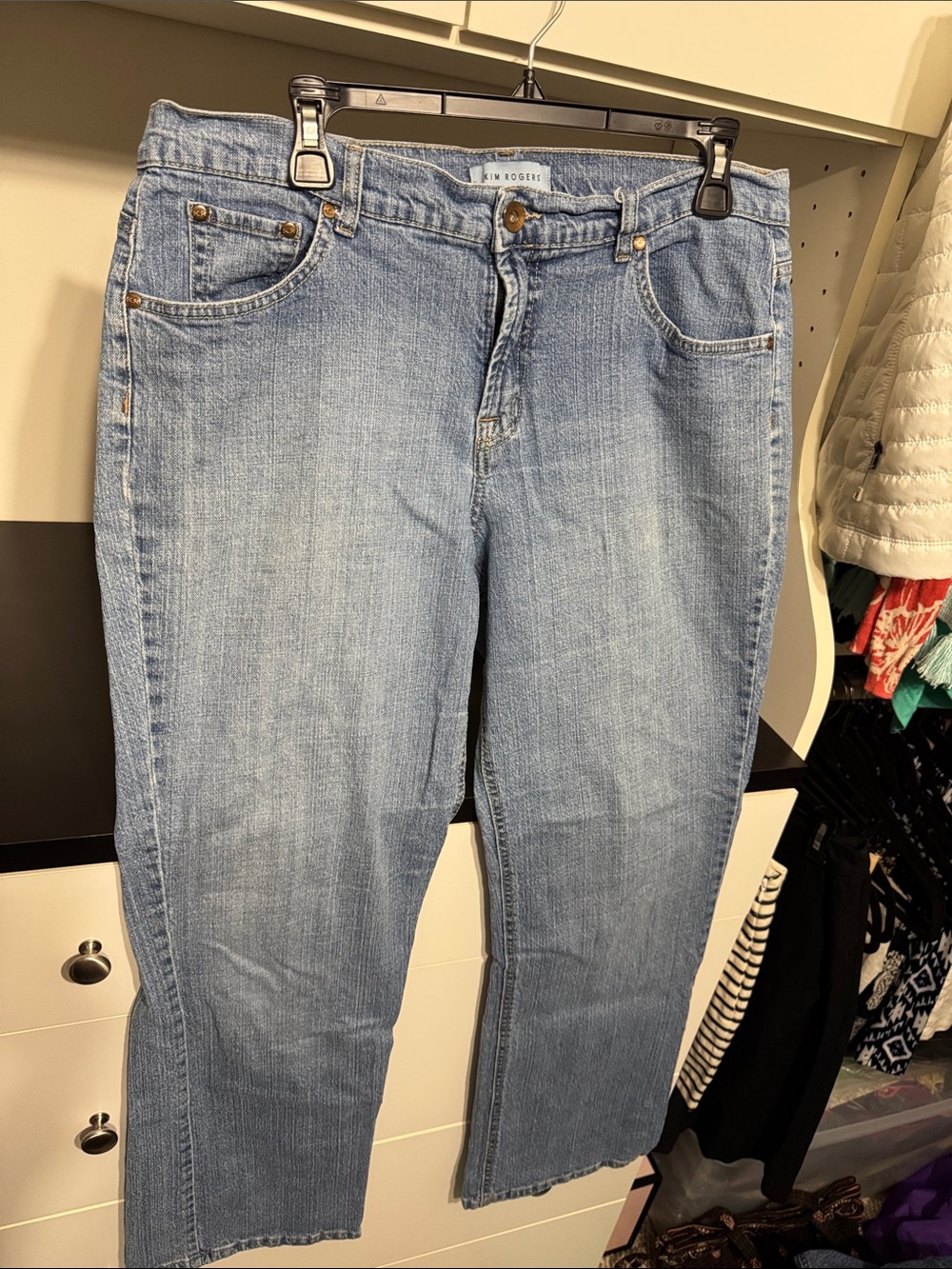 Kim Rogers Light Wash Straight-Leg Jeans